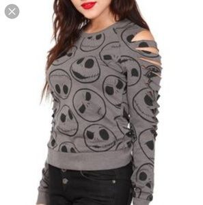 Hot Topic Jack Skellington long sleeve top